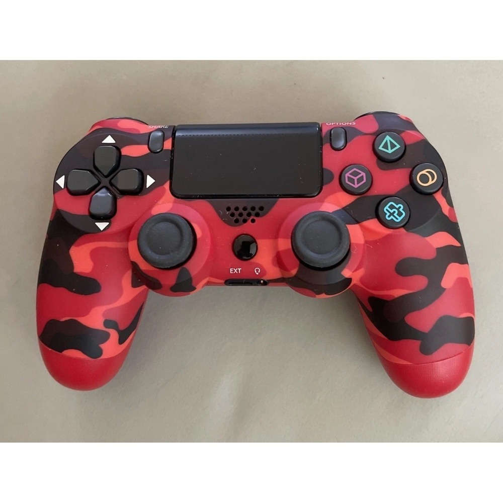 Sony PlayStation 4 PS4 Dualshock Controller Red Camouflage "Aftermarket"